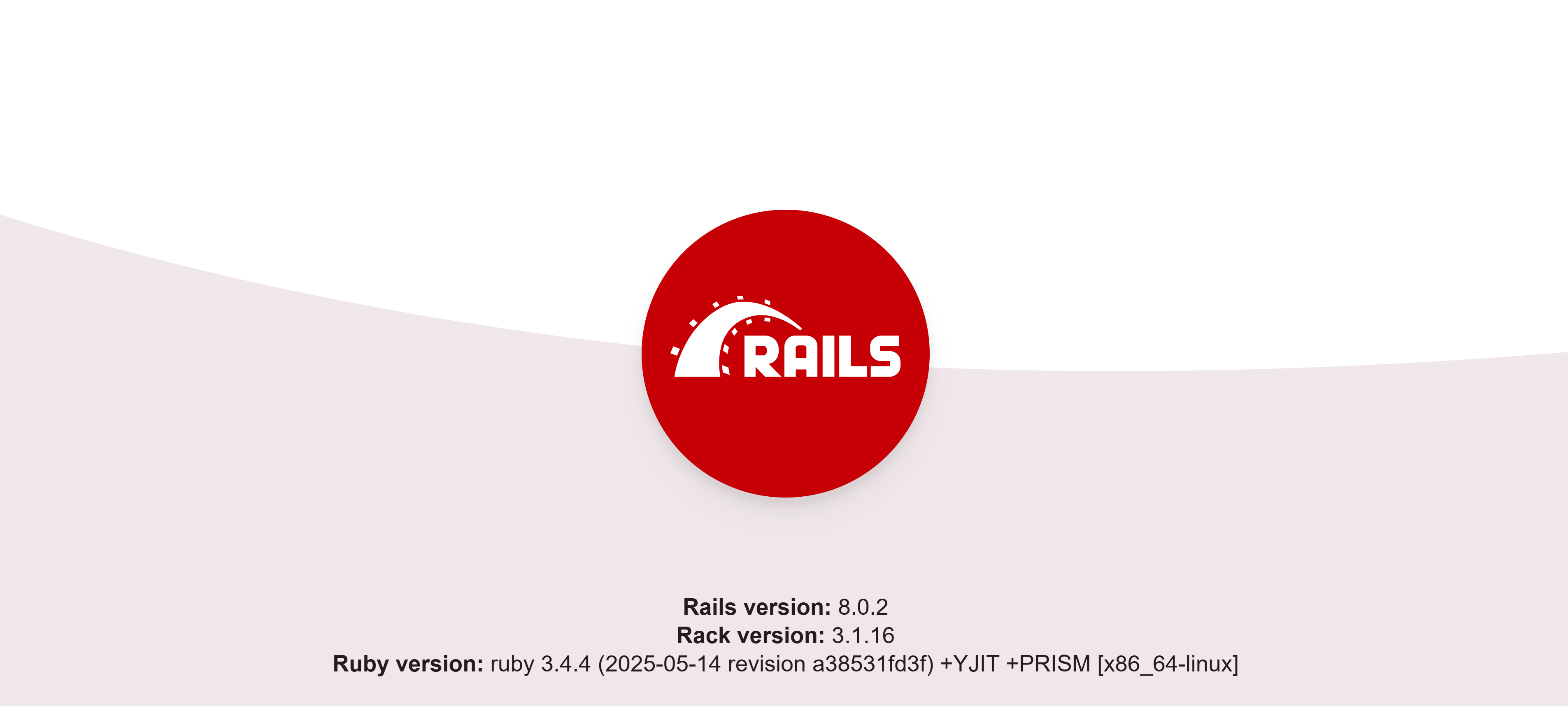An image of the Ruby on Rails application running on Clouddley on the web.